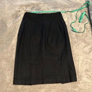 Burberry Black Pencil Skirt with Pockets